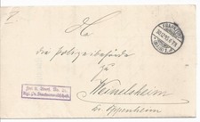 Rzesza Niemiecka, Frankfurt nad Menem, list sądowy z 1895 roku