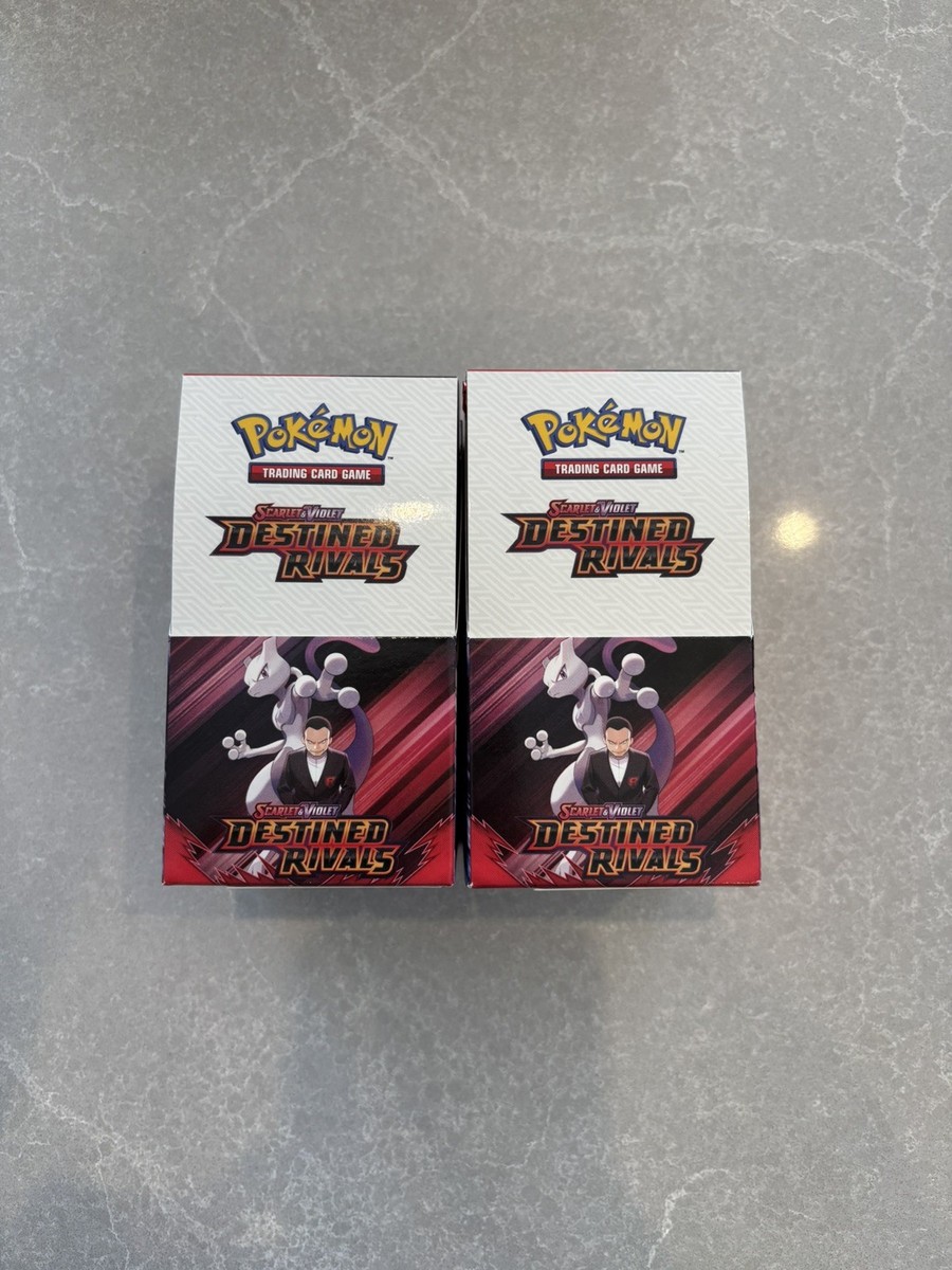 Pokemon TCG Destined Rivals Booster Box 18-Pack Unsealed Brand New half  booster | eBay