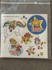 vintage rainbow brite Stickers Hallmark 1 Sheet 1980  s Craft Scrapbooking