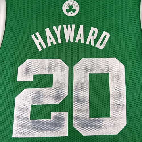 Boston Celtics Jersey Mens Extra Large Green White Gordon Hayward NBA TX3 Cool - Foto 9 di 9