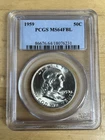 1959 Franklin Half Dollar  PCGS MS64FBL