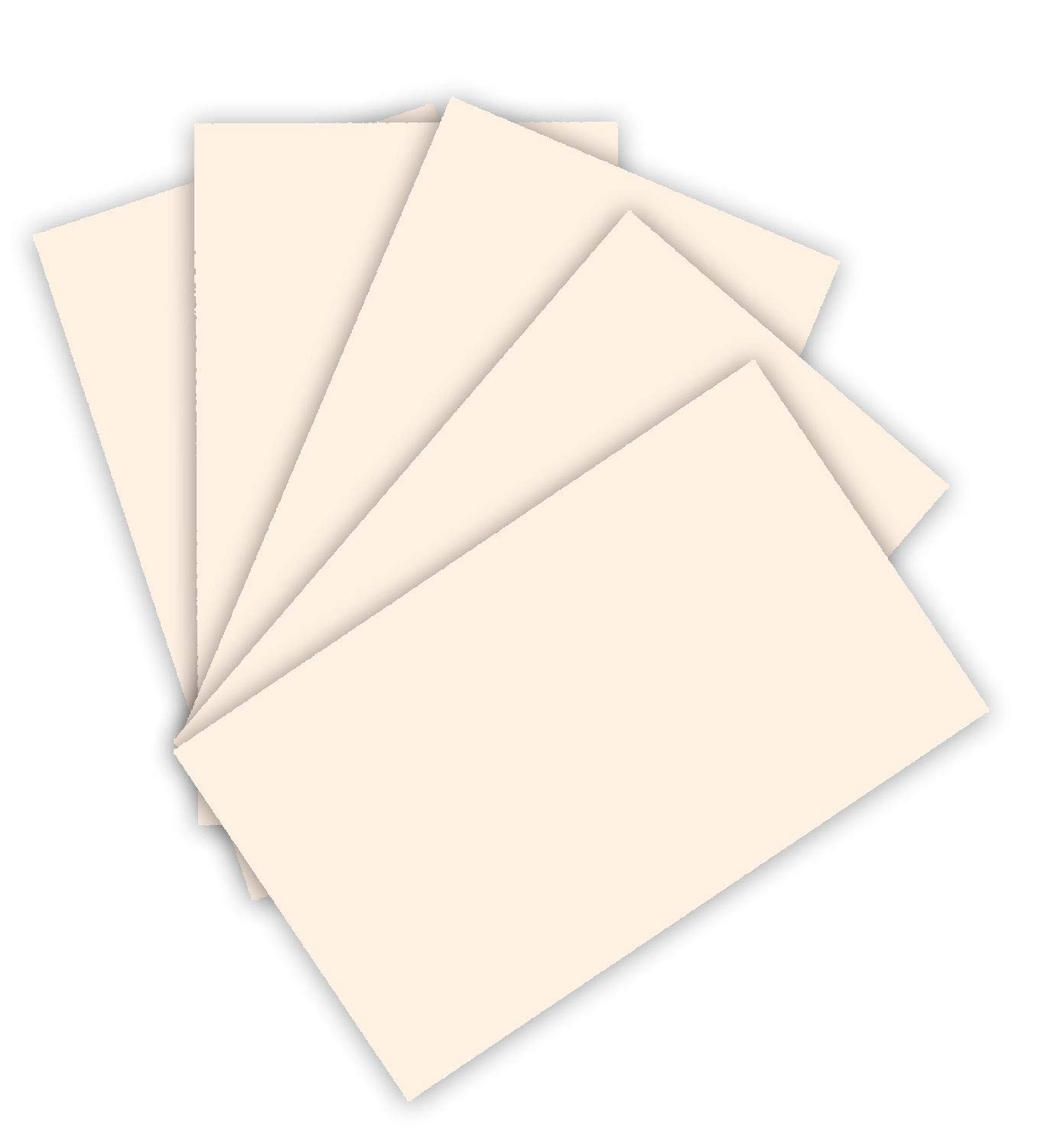Folia 614/50 43 Photo Card DIN A4 300 g/m² 50 Sheets Light Beige for Crafts and