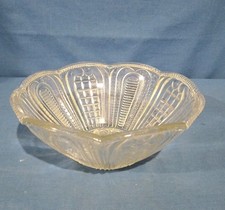 Ciotola Centro Tavola Porta Frutta Caramelle Vetro Stampato Anni 50/60 1900