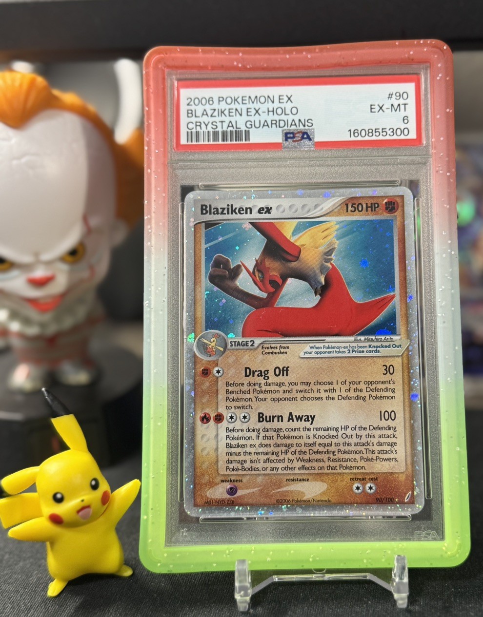 2006 POKEMON EX CRYSTAL GUARDIANS #90 BLAZIKEN EX-HOLO PSA 6 