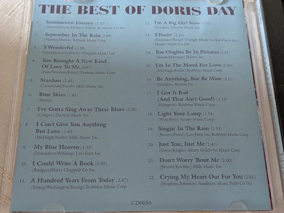 Doris Day Best of Doris Day 1997 Sentimental Journey ´S Wonderful Blue Skies - Bild 2 von 4