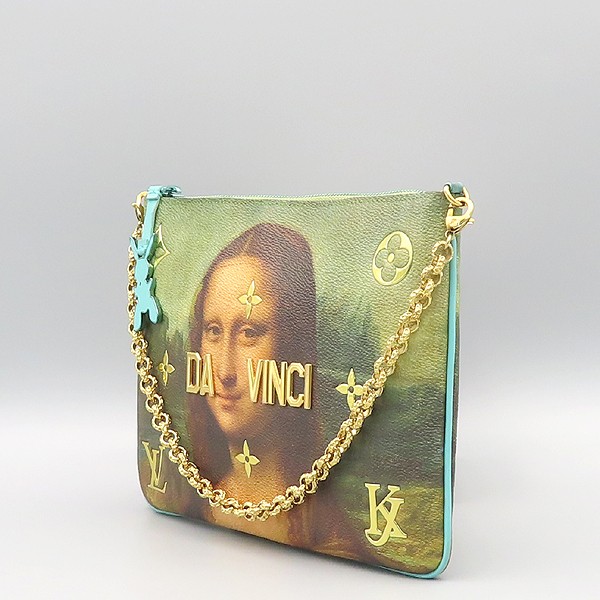 Louis Vuitton Da Vinci Mona Lisa Jeff Koons Clutch Bag