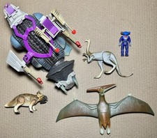 Vintage 1987 Tyco Dino Riders Triceratops Struthiomimus Protoceratops Figure Lot