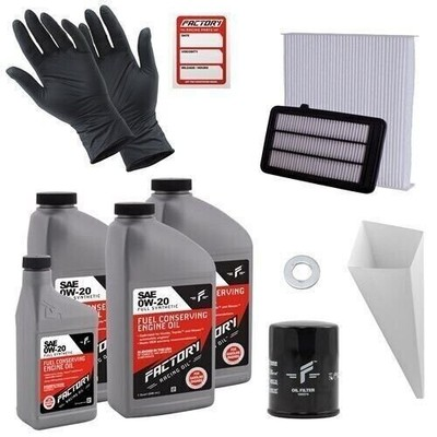 #ad Factory Racing Parts 0W20 3.5Qt Oil Change Kit for Honda Civic CR V 1.5L Turbo $74.99