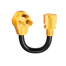 30Amp to Dryer Plug to 6-20R T-Blade EV Charger Adapter, 30A 125/250V 3-Prong Dr