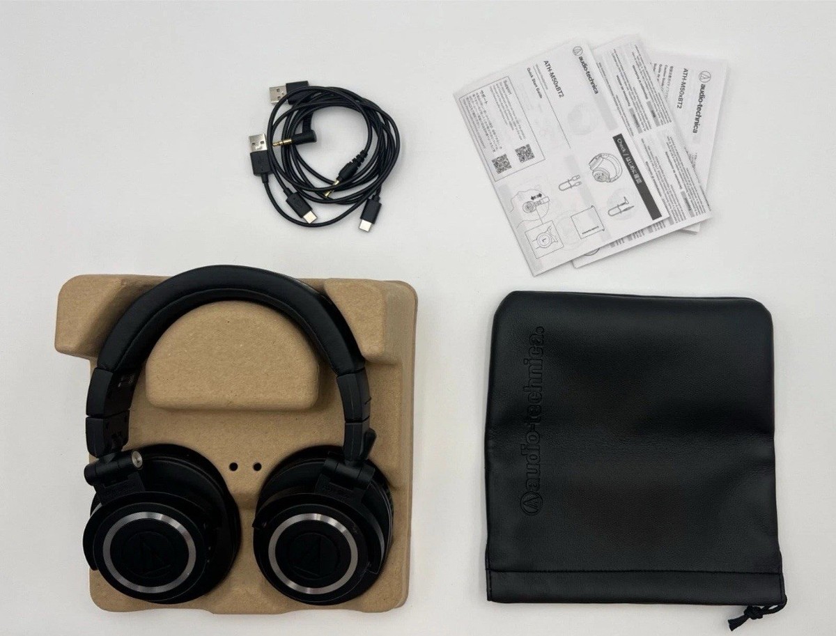 Audio-Technica ATHM50XBT2 Over the Head Wireless Headphones