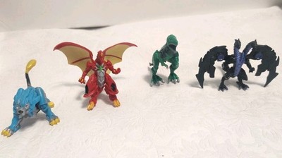 Bakugan 4 Pack Collector Figure TROX, HYDOROUS, NILLIOUS & DRAGONOID 2020 Ty61