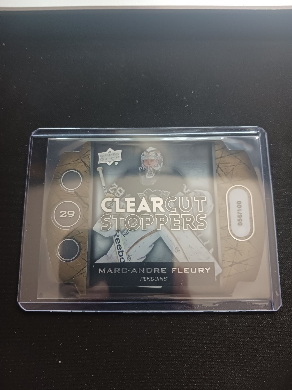 2013-14 UD Series 1 Marc Andre Fleury Clear Cut Stoppers /100