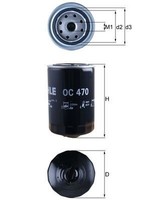 Mahle ÖLfilter Ø93,2Mm FüR Audi A4 B5 Vw Passat A6 C5 B6 B5.5 Skoda Superb I B7
