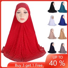 One Piece Muslim Women Instant Hijab Amira Full Cover Head Wraps Scarf Ramadan