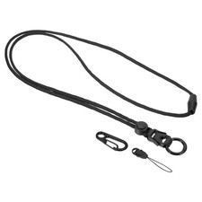 20" Neck Lanyard, 1 Pcs Breakaway Badge Lanyard, Black