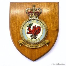 RAF Royal Air Force Germany Squadron RAFG Station Mess Plaque Shield Crest B