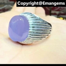 Natural Xmas Agate Ring from Yemen - 925 Sterling Silver Handmade Statement Ring