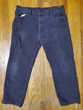 VTG Levi's Corduroy Pants Mens 36x32 Brown USA Western White Tab Talon 80s