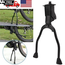 Bike Kickstand Double Leg Center Mount Foldable Stand Fits for 26" Bikes Above