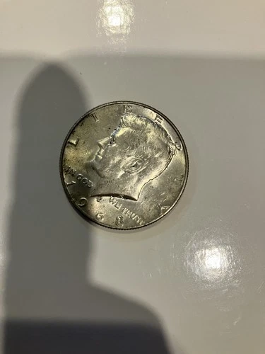 1968-D Kennedy Half Dollar 40% Silver Mint Uncirculated Light Toner