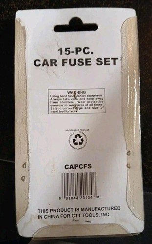 15 PC. FUSE SET ASSORTED FUSE SET , REGULAR SIZE, cars , trucks , suv - Picture 2 of 4