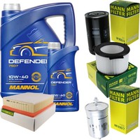 Mann Inspektionspaket 6L Mannol Defender 10W-40 FüR VW Transporter IV Bus 2.5
