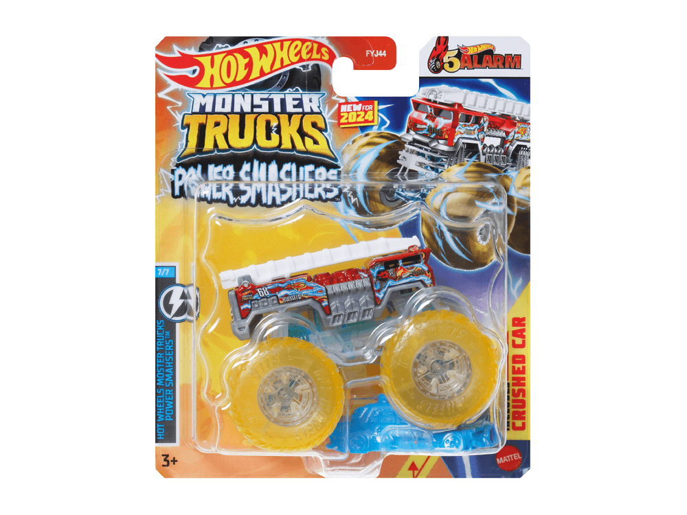 Hot Wheels Monster Trucks 1:64 Power Smashers 5 Alarm