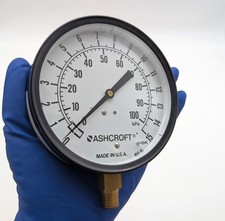 Ashcroft 45-W-1000-H-02L-15 Pressure Gauge 4.5" Dial 1/4" NPT Bottom Connection