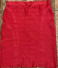 BEBE Y2K VINTAGE BODYCON BANDGE MINI PENCIL SKIRT M PINK