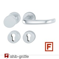 Hoppe Feuerschutz-Wechselgarnitur San Francisco Rosette Sertos® Alu Natur We