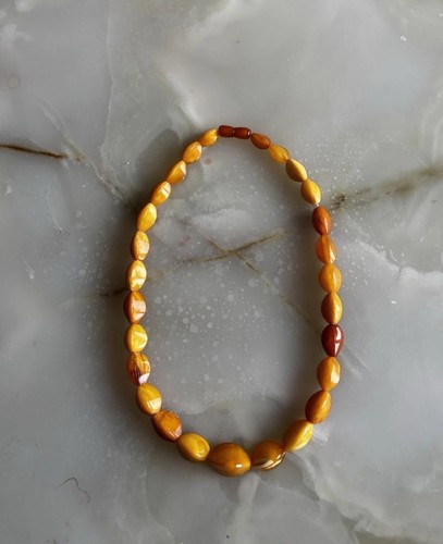 Bersteinkette Butterscotch Collier Eidotter 37 Gramm 62cm - Bild 7 von 7