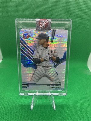 2024 Topps Pristine Blue Pristine Refractor 185 Juan Soto 49/75 NY Yankees