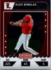 2021 Panini Elite Extra Edition #CTO-AB Alex Binelas College Tickets Optic