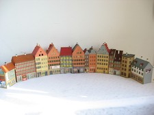 HS4* FALLER H0 Konvolut Stadthäuser 11 Stück gebaut, aus den 70ern