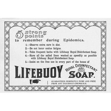 LIFEBUOY SOAP Victorian Advertisement 1895