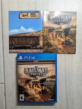 NO GAME Railway Empire Poster Manual PlayStation 4 Case PS4