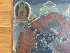 Antique Tibetan Thangka Blue Mahakala 29 X 20 In. #0127 — photo 5