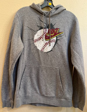 Nike Baseball Gray Fleece Pullover Hoodie Sweatshirt Junior Boy's Small NWOT