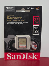 Sandisk Extreme SDHC UHS-1 Card U3 V30 100MB/s New