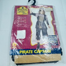 Rubie's Pirates Of The Seven Seas Pirate Captain 4 Pcs Costume Large 12-14 - NEW