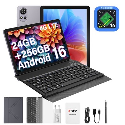 XGODY N05 Android 16 10.1 Zoll Tablet 24GB+256GB 8000mAh WiFi 5 Gemini AI BT5.0