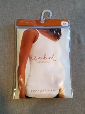 Isabel Maternity Seamless Belly Support Cami, S/M, White, Adjustable Straps, NEW