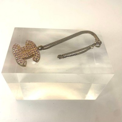 Chanel Coco Mark Armband Rosa Strass & Gold Damen Schmuck/Accessoire