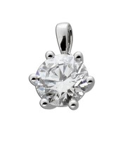 SolitäR AnhäNger 2,00Ct WeißGold 585 14K Lab Grown Diamond Brillant Igi Zertifi