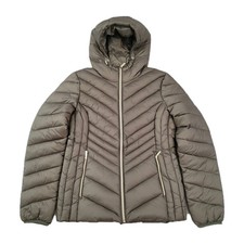 Michael Kors Puffer Jacket Womens Small Packable Down Hooded Full Zip