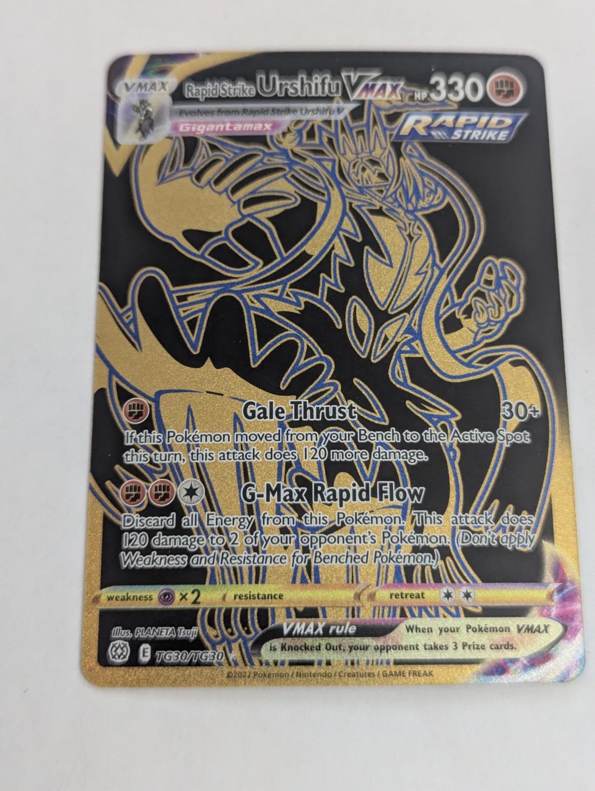 Pokemon TCG - Rapid Strike Urshifu VMAX (Secret) Brilliant Stars TG30/TG30 NM