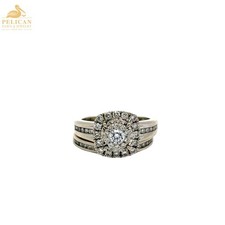 Women's Lab Created Diamond Wedding Set .99 CTW 10K White Gold PSH039632 