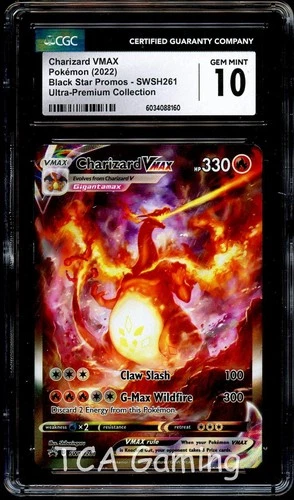 CGC 10 GEM MINT Charizard VMAX SWSH261 ALTERNATE ART PROMO Pokemon Card 160