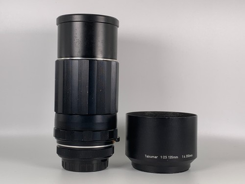 Asahi Pentax Super-Takumar 200mm f4 Telephoto Lens M42 Mount w/ Hood Caps Tested