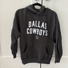 Dallas Cowboys Dark Grey Hoodie Sweatshirt Size Youth XL